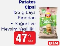 LAYS PATATES CİPSİ 125 G